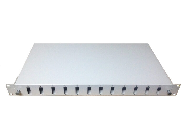 FİBER PANEL 1U 24 PORT KASETLİ SC-DX