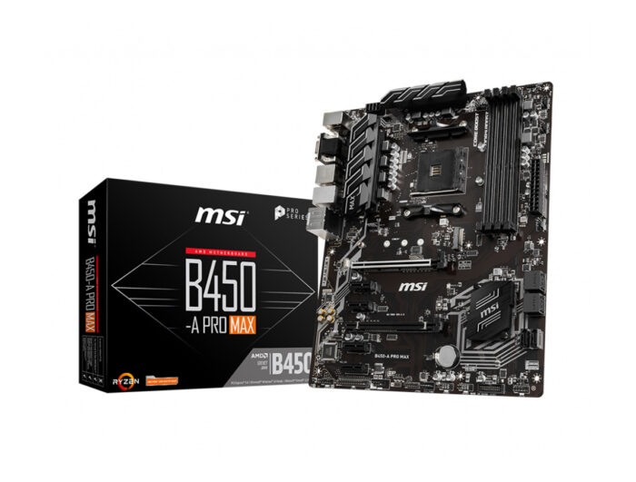 MSI B450-A PRO MAX AM4 DDR4 3466(OC) VGA DVI HDMI M.2 USB3.1 ATX