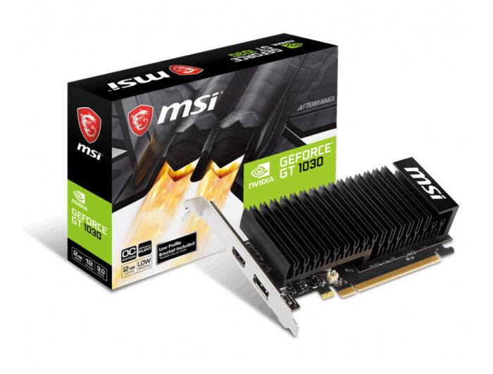 2 GB MSI VGA GEFORCE GT1030 2GHD4 LP OC GT 1030 GDDR4 64B DX12 P3.0 X16 HDMI DP