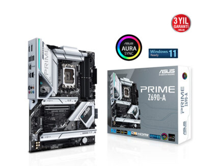 ASUS PRIME Z690-A DDR5 6000mhz(OC) RGB M.2 1700p ATX Anakart