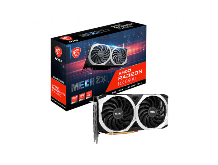 8 GB MSI VGA RADEON RX 6600 MECH 2X 8G RX6600 GDDR6 128B PCIE 4.0 X8 (3XDP 1XHDM