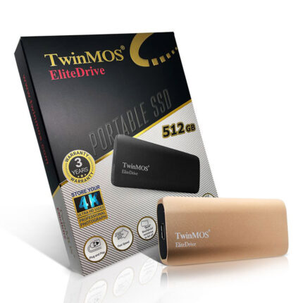 TwinMOS 512GB Gold Taşınabilir External SSD USB 3.2/Type-C