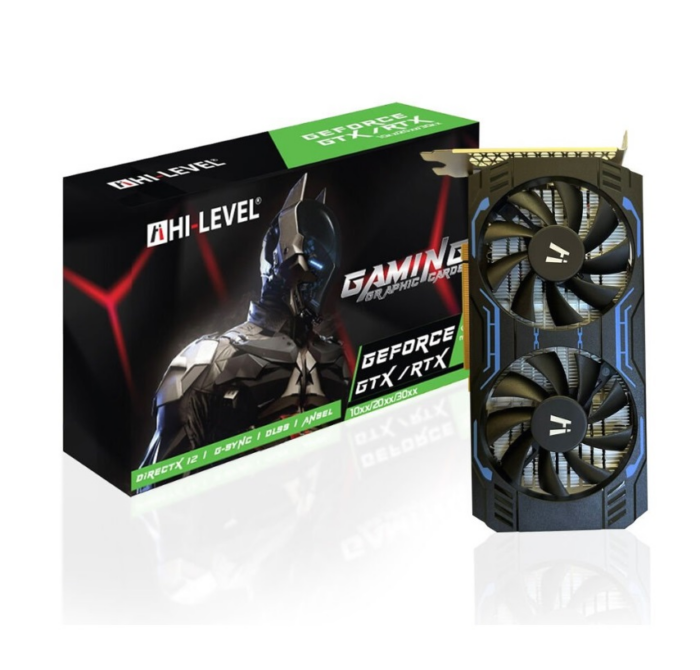 6 GB HI-LEVEL GEFORCE GTX1660TI GDDR6 192bit Dual Fans DP/HDMI/DVI