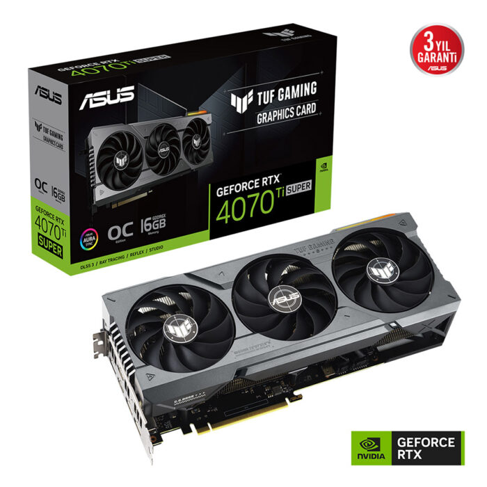 16 GB ASUS TUF-RTX4070TIS-O16G-GAMING RTX 4070 TI SUPER GDDR6X 256bit 2670MHz OC