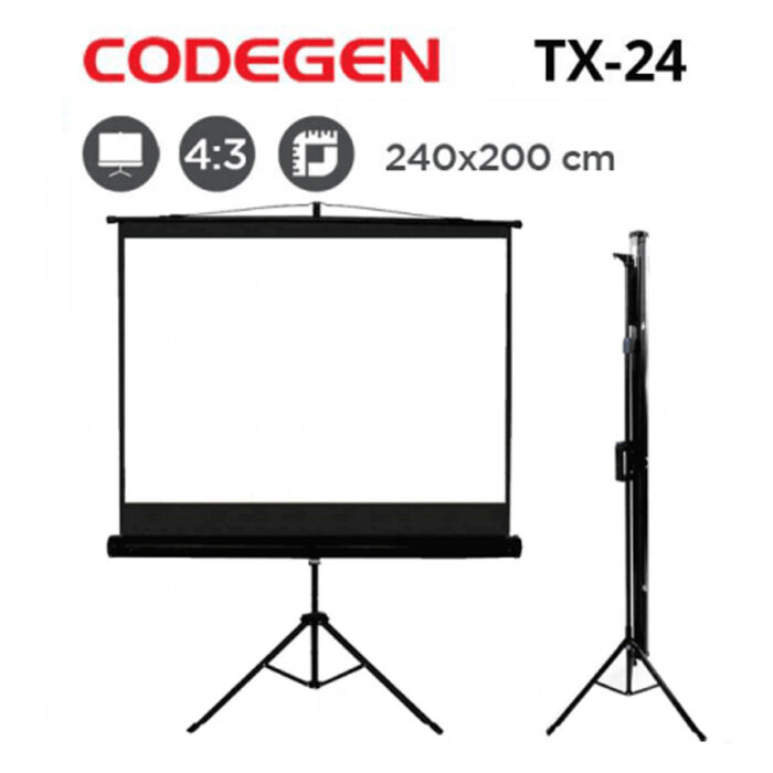 CODEGEN TX-24 AYAKLI (Tripod) 240X200 Projeksiyon Perdesi