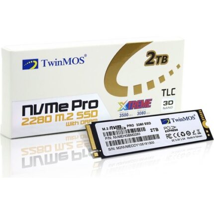 TwinMOS 2TB M.2 PCIe NVMe SSD (2455Mb-1832Mb/s) 3DNAND