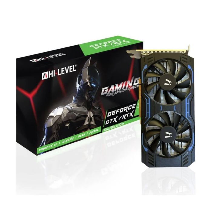 6 GB HI-LEVEL GEFORCE GTX1660 SUPER GDDR6 192bit Dual Fans DP/HDMI/DVI