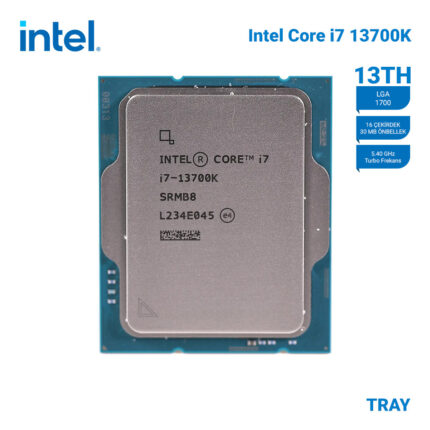 INTEL Raptor Lake i7-13700K Tray VGA'lı Fansız 16 Core 3.4/5.4GHz 30MB LGA1700