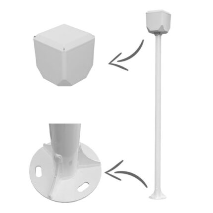 KameraKutusu TRK-1-100+154 T1 Metre Metal Kamera Direği ( TRK-154 Dahil