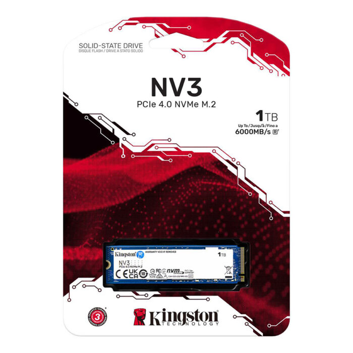 KINGSTON SNV3S 1TB NV3 M.2 NVMe 6000/4000MB/s SNV3S/1000G