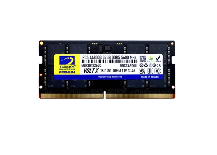 TwinMOS 32GB 5600MHz DDR5 CL40 SO-DIMM Ram (TMD532GB5600S46)