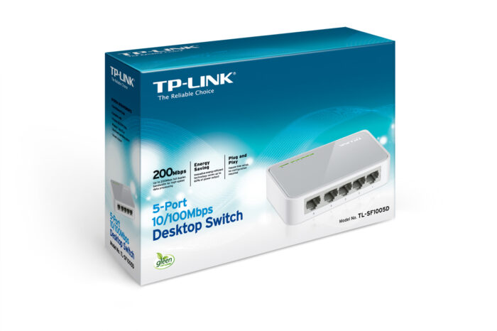 TP-Link TL-SF1005D 5-Port 10/100 Mbps Desktop Switch (Plastik Kasa)