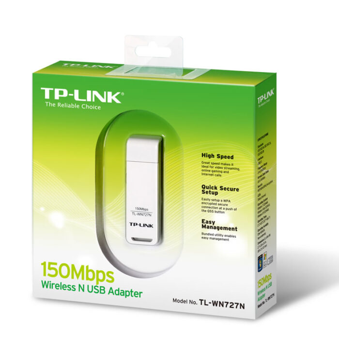 TP-Link TL-WN727N 150Mbps Wi-Fi USB Adaptör