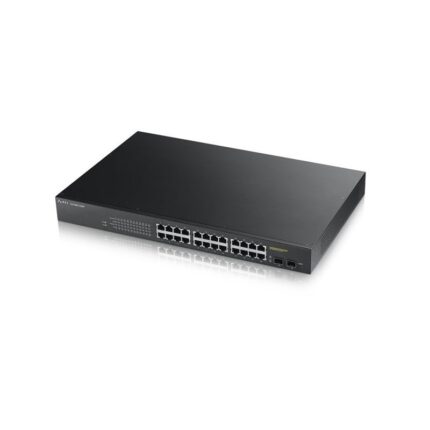 Zyxel 24Port GS190024HPV 24Port Gigabirt PoE 170W+ 2SFP L2  Yönetilebilir Switch