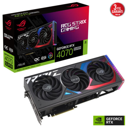 Asus 12GB ROG-STRIX-RTX4070S-O12G-GAMING GDRR6X 192Bit 2670MHz 2xHDMI 3xDP DLSS3