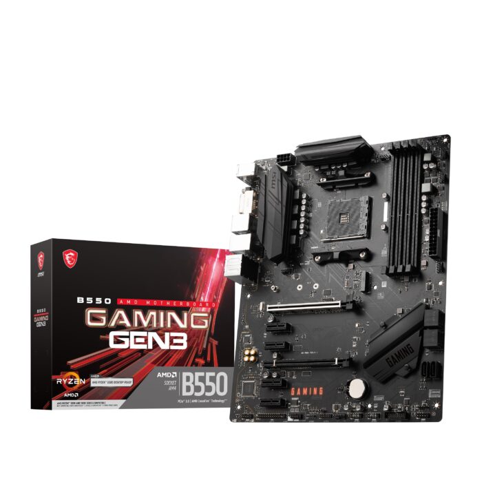 MSI B550 GAMING GEN3 AM4 DDR4 4400(OC) HDMI DVI-D M2 USB3.2 ATX