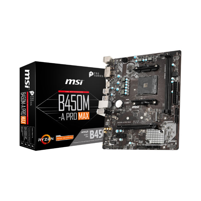 MSI B450M-A PRO MAX II AM4 DDR4 4133(OC) M.2 HDMI DVI mATX