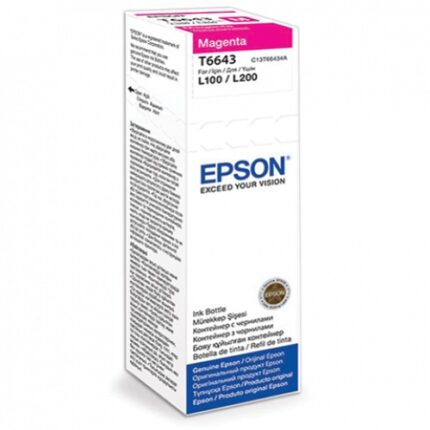 Epson T6643 Kırmızı Mürekkep Kartuşu L100/L200/L300 (C13T66434A)