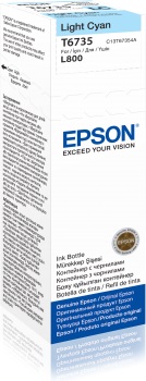 Epson T6735 Açık Mavi Mürekkep Kartuşu L800/L1800 (C13T67354A)