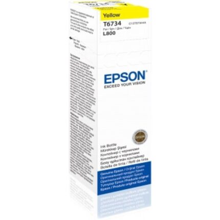 Epson T6734 Sarı Mürekkep Kartuşu L800/L1800 (C13T67344A)