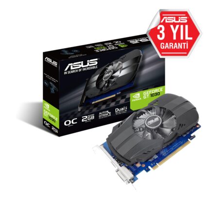 Asus PH-GT1030-O2G 2GB 64Bit GDDR5 HDMI/DVI PCI 3.0 Ekran Kartı