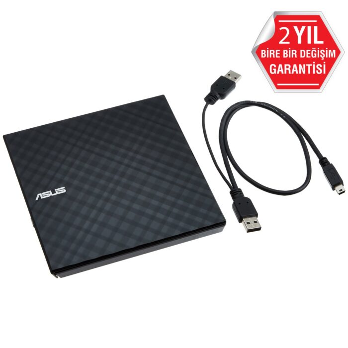 Asus SDRW-08D2S-U Usb 2.0 Siyah Slim External Dvd-RW Kutulu