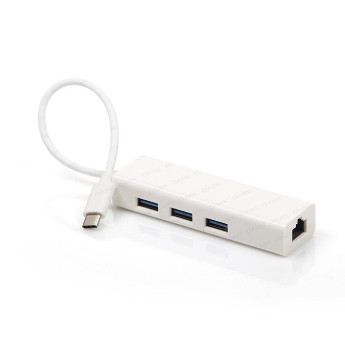 Dark USB3.1 Type-C - 3xUSB3.0HUB+ Gigabit Ethernet [DK AC U31X3GL]