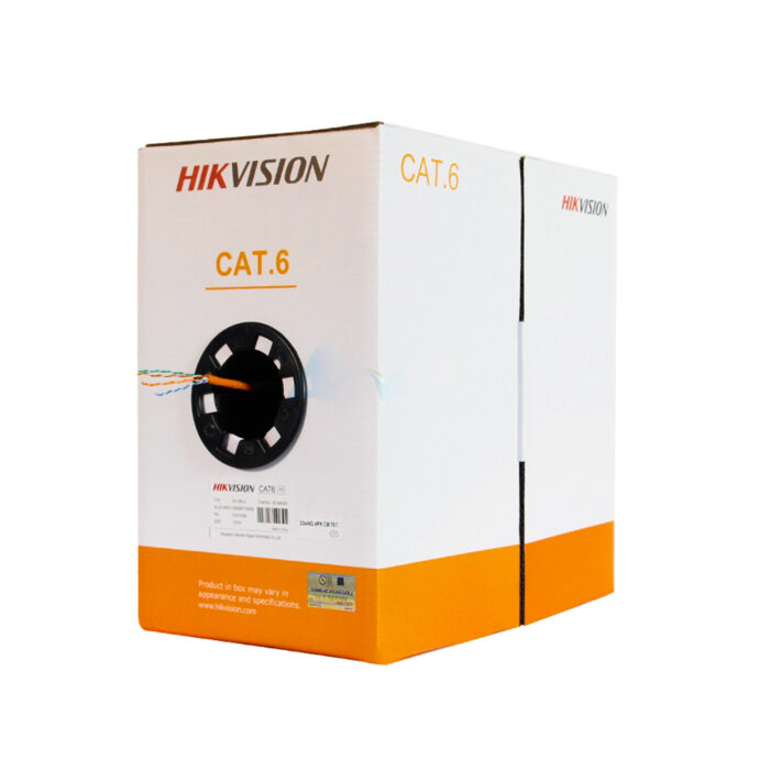 Hikvision DS-1LN6U-G 23AWG Saf Bakır U/UTP 305mt CAT6 Kablo (Gri)