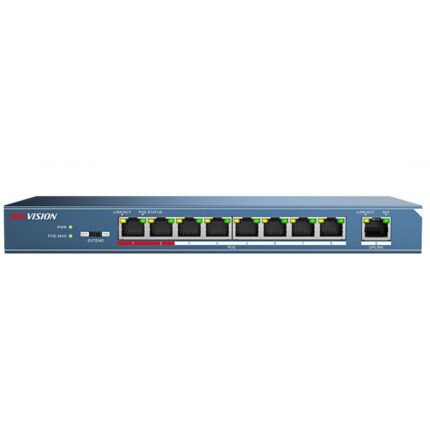 Hikvision DS-3E0109P-E/M(B) 8 Port PoE (65W) 10/100Mbps + 1FE Uplink Switch