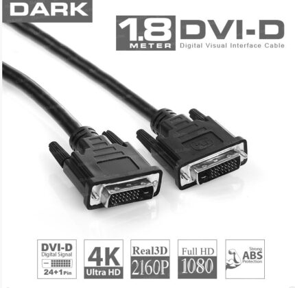 Dark DK-CB-DVIL180 1.8m 24+1pin DVI Kablo  (Erkek/Erkek)