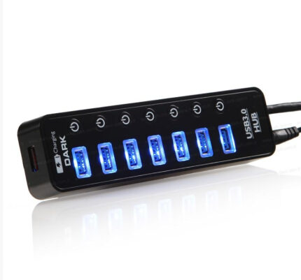 Dark DK-AC-USB371 Connect Master 7+1 Hızlı Şarj Adaptörlü USB3.0 Hub