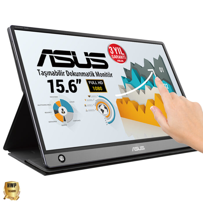 15.6" Asus MB16AMT 5ms MM USB Type-C Dokunmatik IPS Monitör