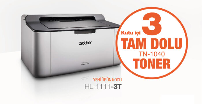 Brother HL-1111-3T Mono Lazer Yazıcı (3 Tam Dolu Toner ) (A4)