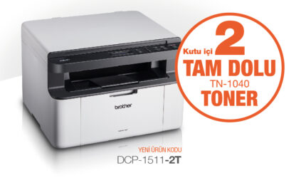 Brother DCP-1511-2T Çok Fonks. Mono Laser Printer (2 Tam Dolu Toner) (A4)