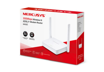 Tp-Link Mercusys MW300D N300 Wi-Fi ADSL2+ Modem Router