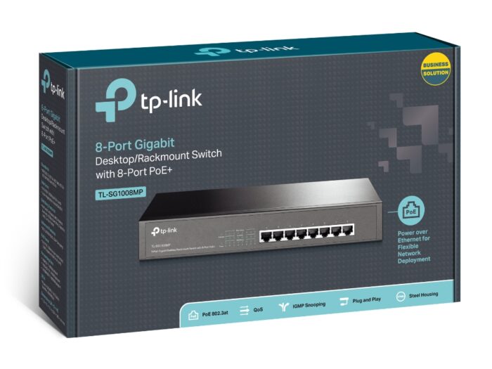 TP-Link TL-SG1008MP 8-Port Gigabit Desktop/Rackmount Switch with 8-PortPoE+(153W