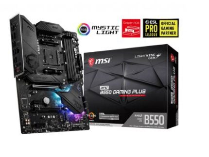 MSI MPG B550 GAMING PLUS AM4 DDR4 Ses+GLan HDMI DP M2 USB3.2 RGB ATX