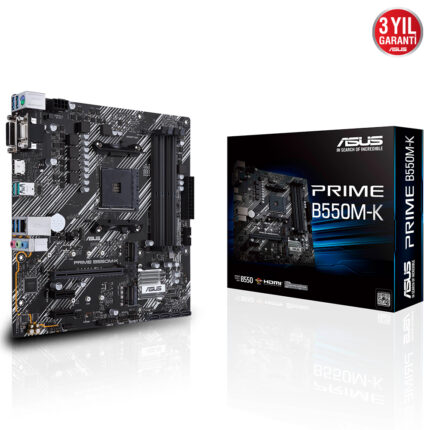 Asus PRIME B550M-K DDR4 4800 AM4 HDMI VGA DVI-D 2xM2 Usb3.2 mATX