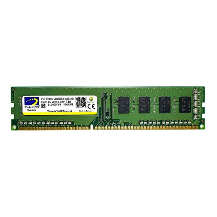 TwinMOS 4GB 1600MHz DDR3 DIMM Ram 1.5V (MDD34GB1600D)