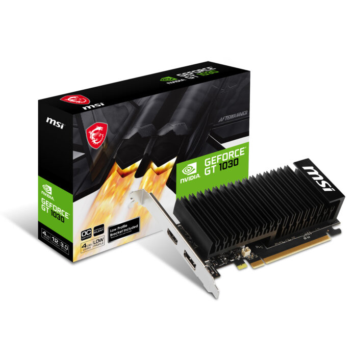 MSI 4GB GEFORCE GT 1030 4GHD4 LP OC 64Bit DDR4 HDMI DP