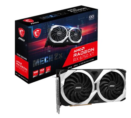 MSI 12GB RADEON RX 6750 XT MECH 2X 12G OC GDDR6 [192Bit] HDMI 3xDP