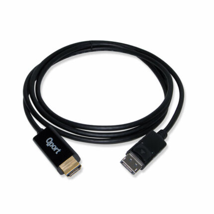 Qport 1.8 Metre Display Port to HDMI Çevirici Kablo (Q-DPH)