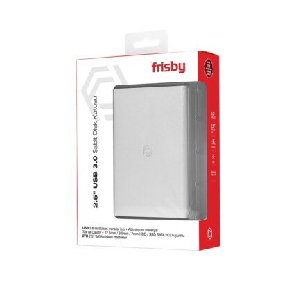 Frisby FHC-2585S 2.5" SATA USB 3.0 Alüminyum Disk Kutusu