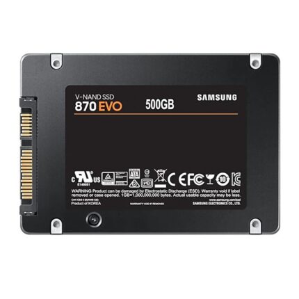 Samsung 870 Evo 500GB 2.5" Sata3 SSD 560/530MB/s (MZ-77E500BW)