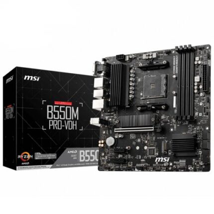 MSI B550M PRO-VDH AM4 Vga+Ses+GLan DDR4 HDMI DP M2 USB 3.2 mATX