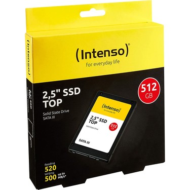 Intenso Top 512GB 2.5"  SATA 3 520-500MB/s (3812450)