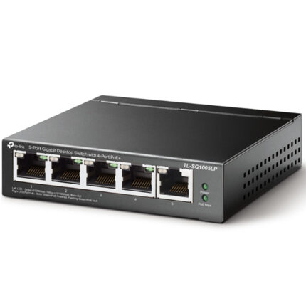 TP-Link TL-SG1005LP 5-Port Gigabit Desktop Switch with  4-Port PoE+ (40W)