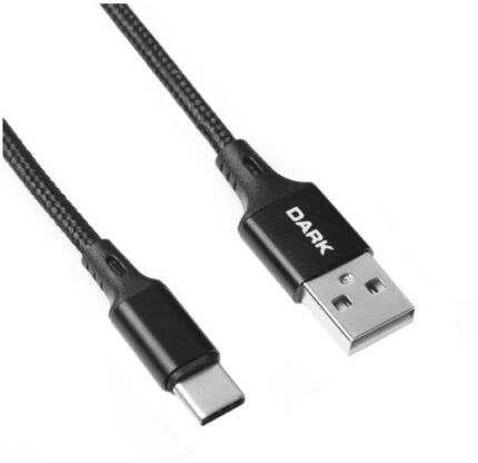 Dark 1 Metre USB 3.1 (Type-C) Örgü Şarj ve Data Kablosu [DK-CB-U31L100BR]