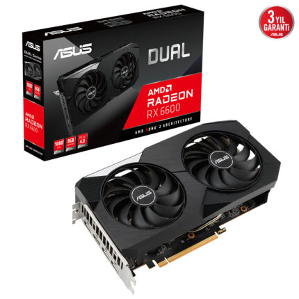 Asus 8GB DUAL-RX6600-8G GDDR6 [128Bit] HDMI 3xDP