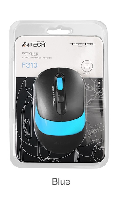 A4-Tech FG10 2000 DPI Kablosuz Mavi Mouse